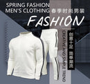 Novo cardigan masculino roupas esportivas juventude fino-ajuste cor