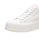 Sapatos casuais femininos todos os dias versáteis sapatos brancos esportes conf