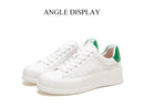 Sapatos casuais femininos todos os dias versáteis sapatos brancos esportes conf