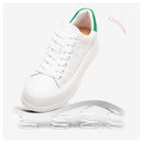 Sapatos casuais femininos todos os dias versáteis sapatos brancos esportes conf